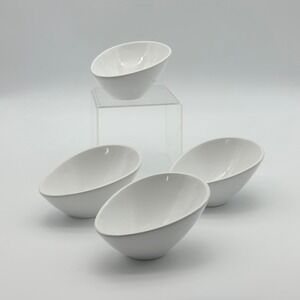 ASA Selection Germany 91 Asymmetrical Bowls – Set of 4 White